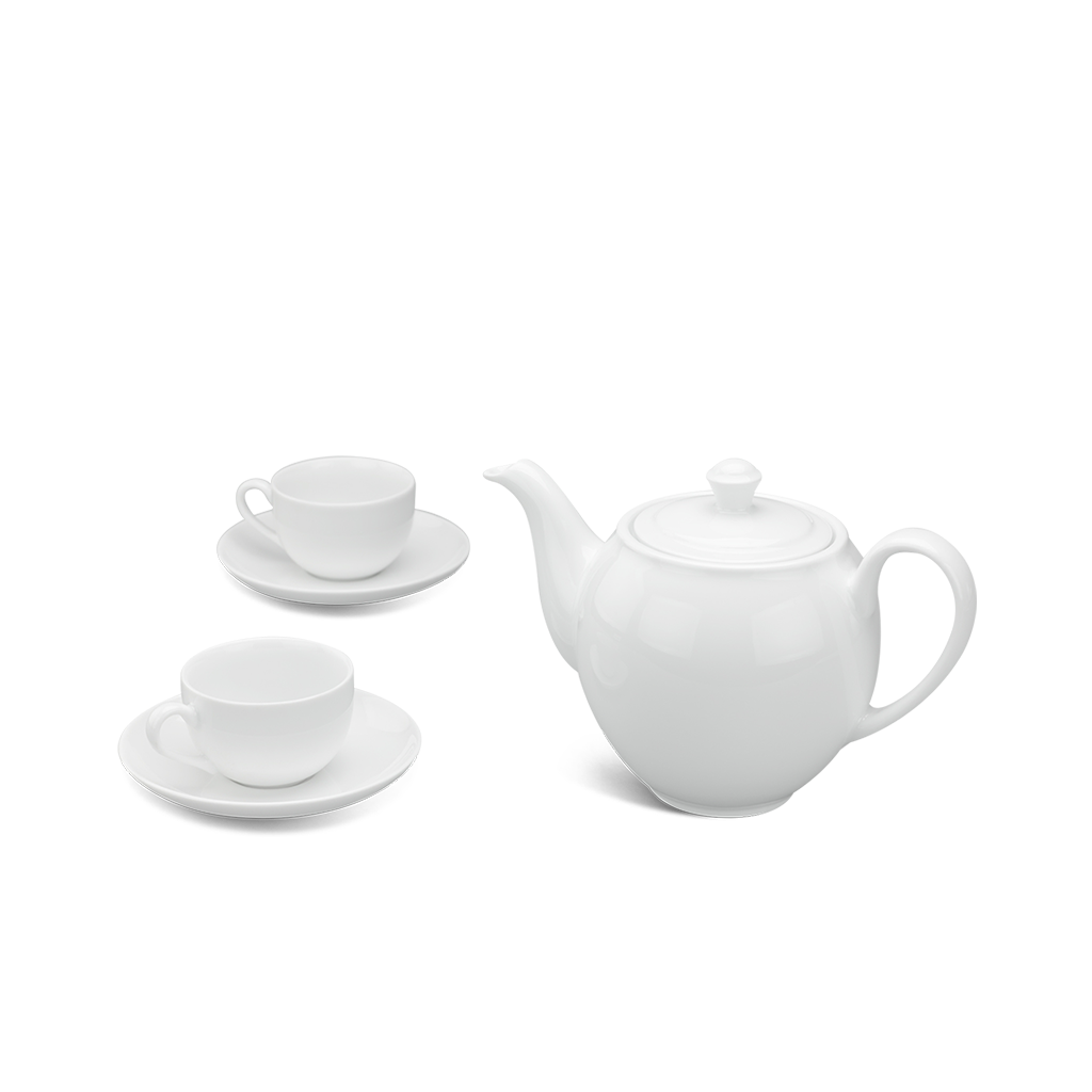 Bộ Trà Camellia 0.8L Trắng