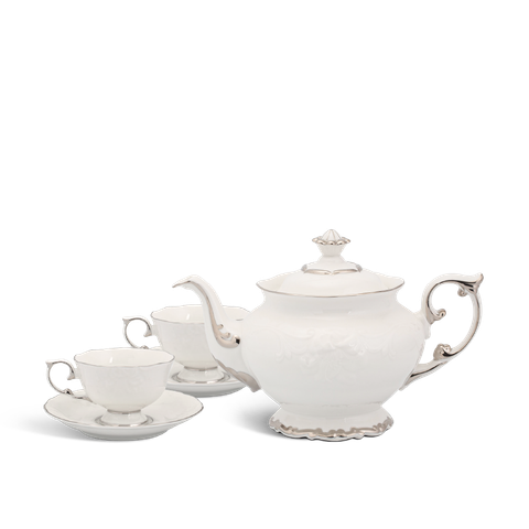  Bộ trà 0.8 L - Đài Các IFP - Chỉ Bạch Kim 