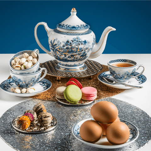  Bộ trà 0.8 L - Hoàng Cung - Hồn Quê Vàng 