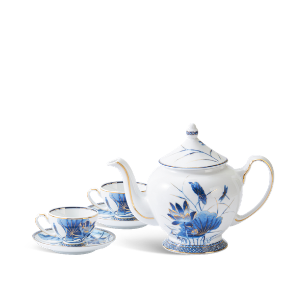 Bộ trà 0.8 L - Hoàng Cung - Sen Vàng