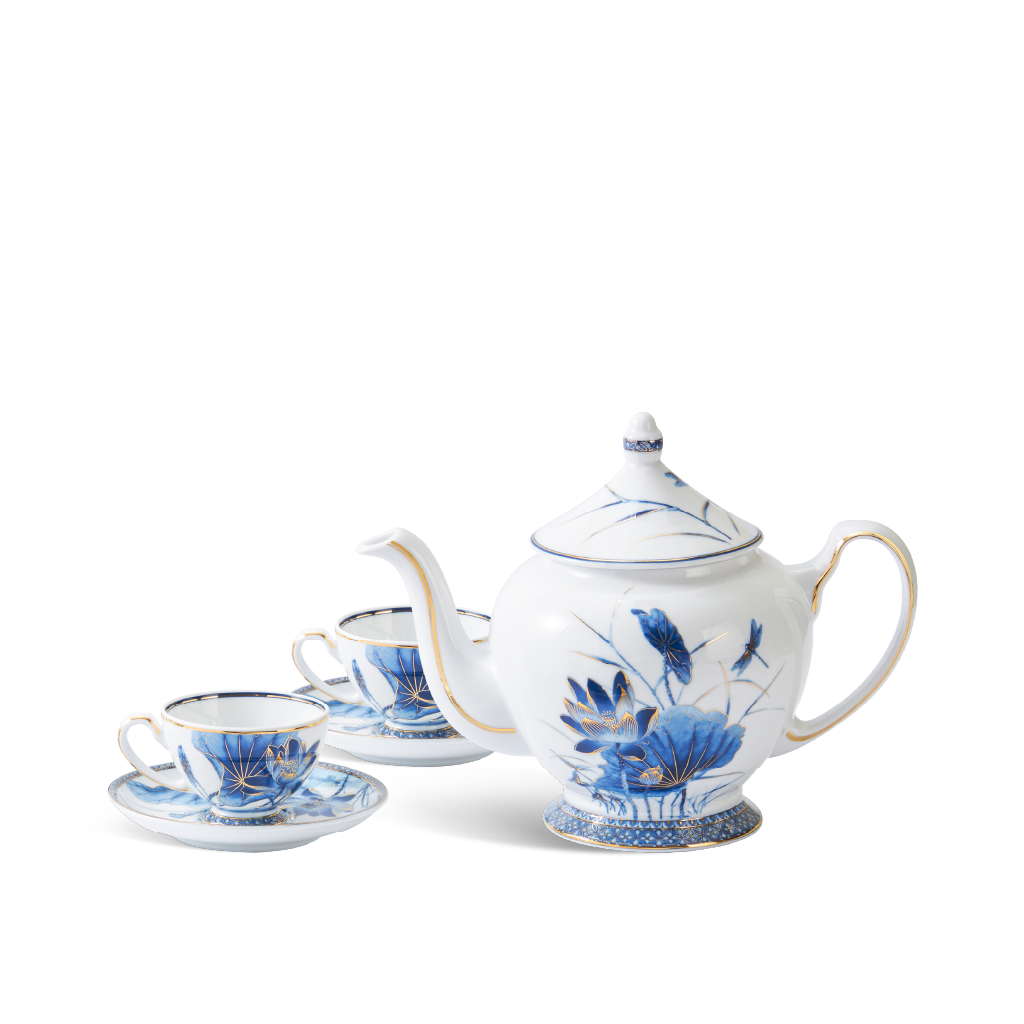 Bộ trà 0.8 L - Hoàng Cung - Sen Vàng