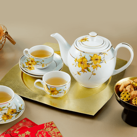  Bộ trà 0.8 L - Camellia - Hoa Mai 