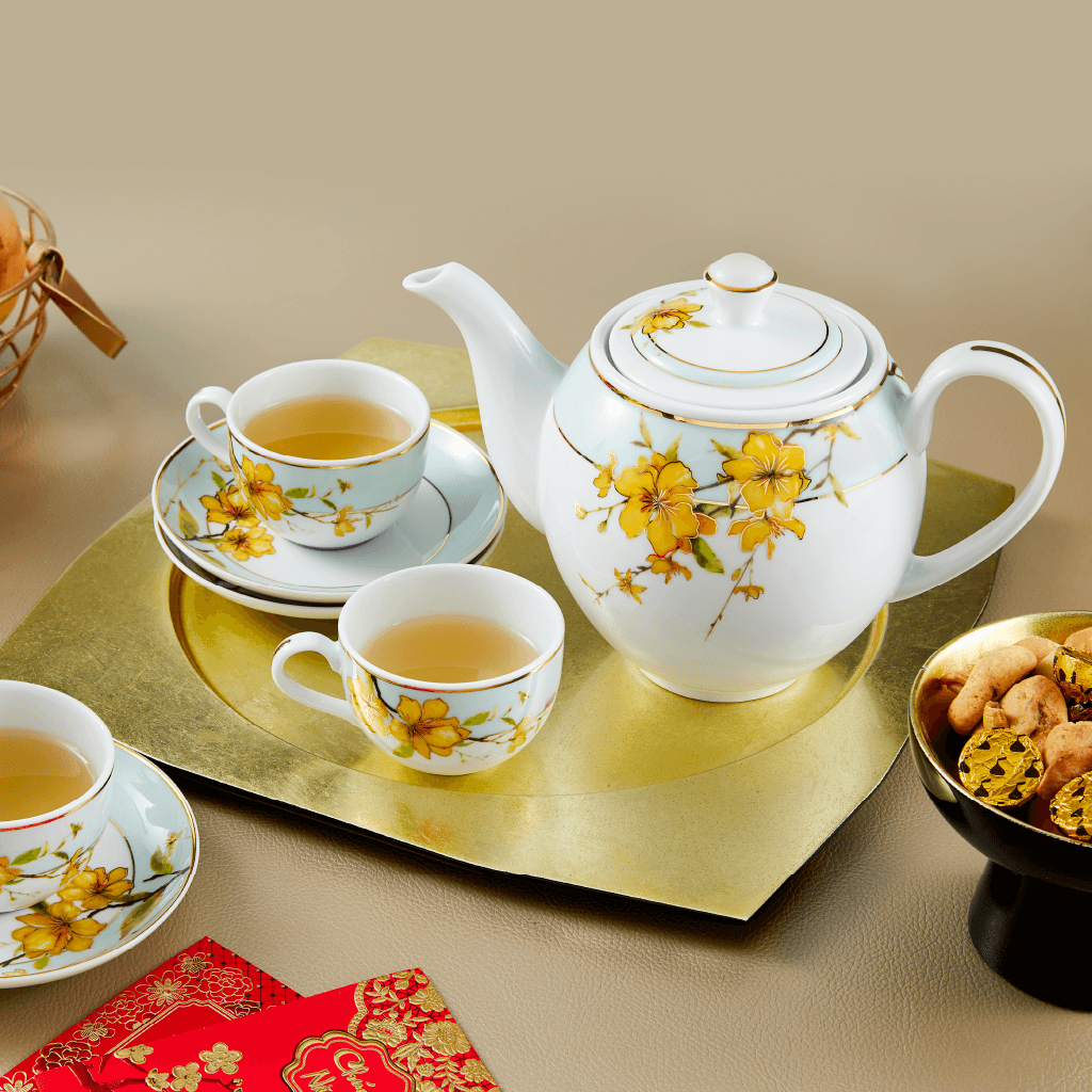 Bộ trà 0.8 L - Camellia - Hoa Mai