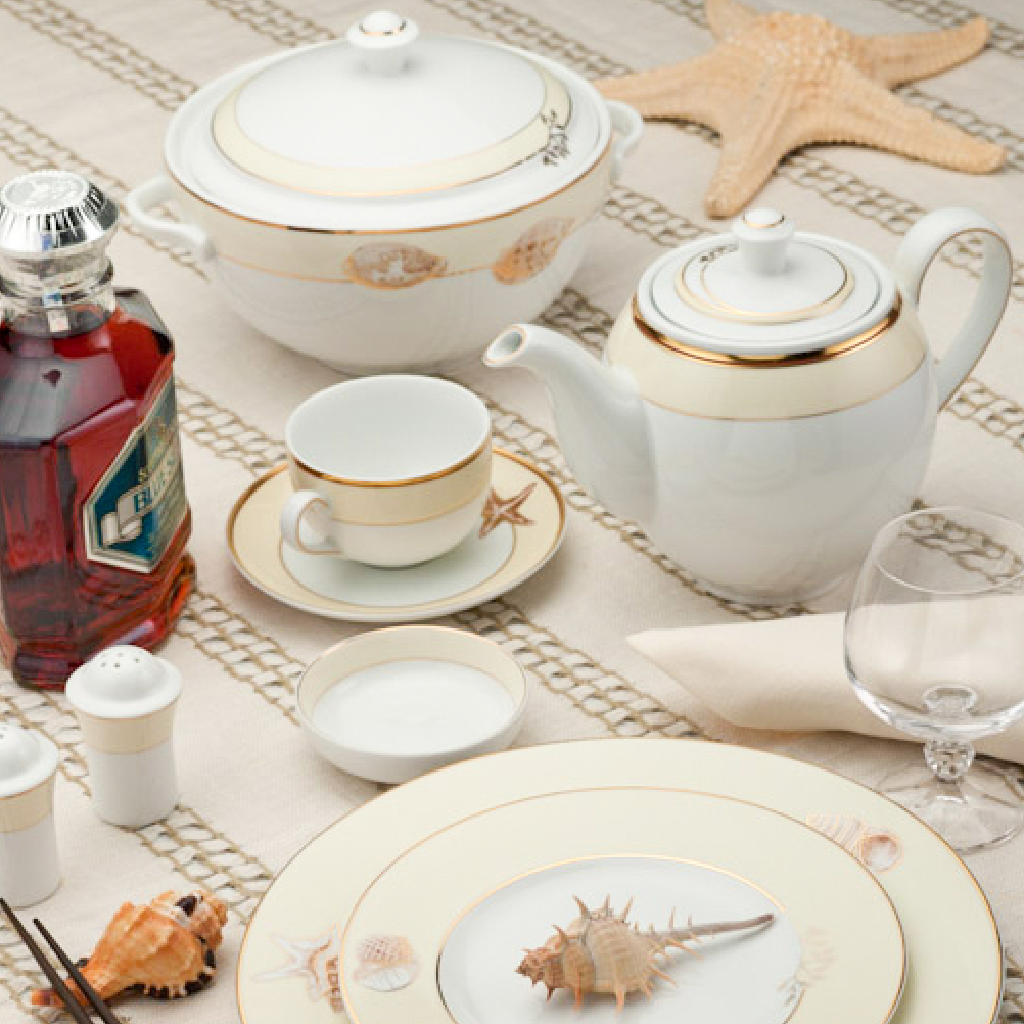 Bộ trà 1.1 L - Camellia - Hương Biển kem.