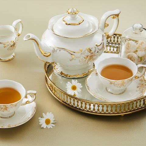  Bộ trà 1.3 L - Đài Các - Trang Trí Vàng 
