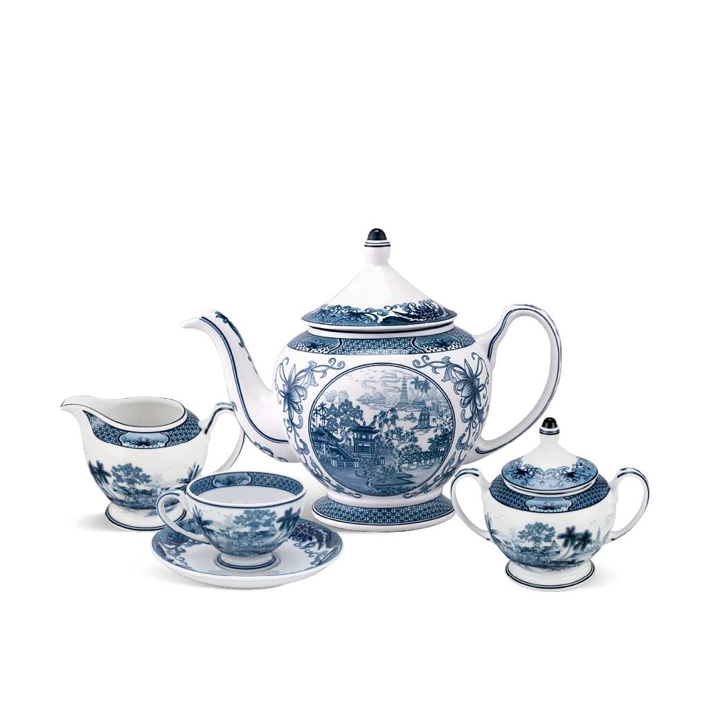 Bộ Trà Hoàng Cung 1.3L Sen Ngọc Bích