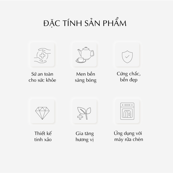 Bộ trà 1.3 L - Hoàng Cung - Hồn Việt