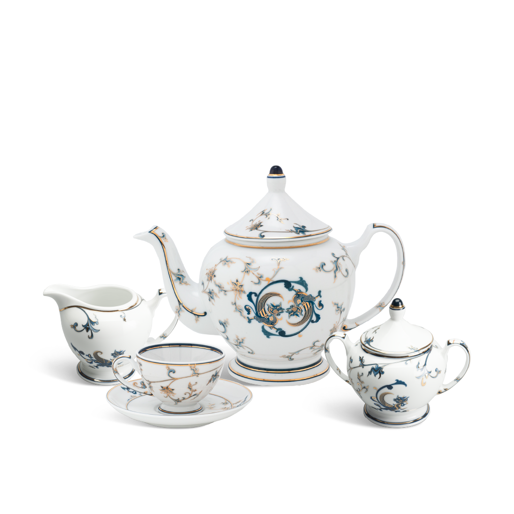 Bộ Trà Hoàng Cung 1.3L Lạc Hồng Vàng