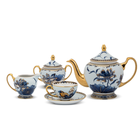  Bộ trà 1.3 L - Hoàng Cung - Sen Ngọc 