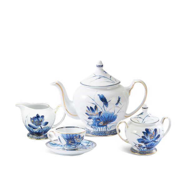 Bộ trà 1.3 L - Hoàng Cung - Sen Vàng