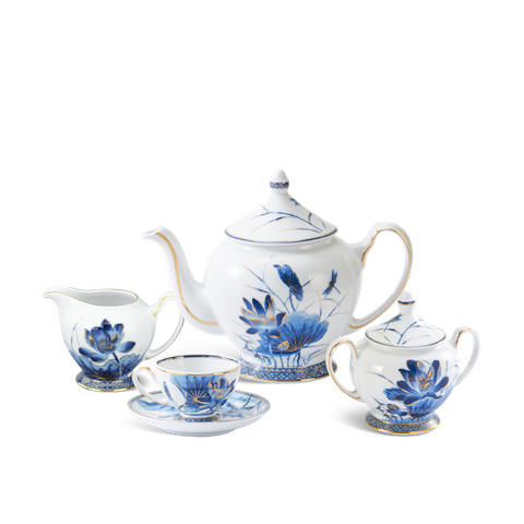  Bộ trà 1.3 L - Hoàng Cung - Sen Vàng 