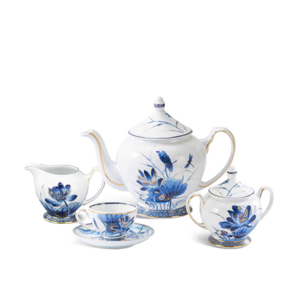 Bộ trà 1.3 L - Hoàng Cung - Sen Vàng