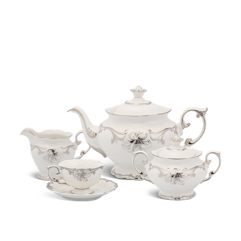  Bộ trà 1.3 L - Đài Các - Trang Trí Bạch Kim 