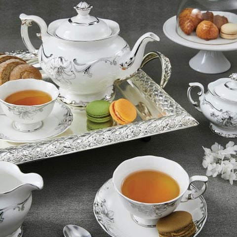  Bộ trà 1.3 L - Đài Các - Trang Trí Bạch Kim 