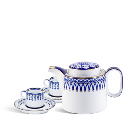  Bộ trà cao 0.33 L - Gastroline - Đồng Tâm Xanh Dương 