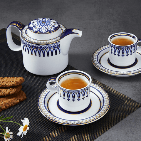  Bộ trà cao 0.33 L - Gastroline - Đồng Tâm Xanh Dương 