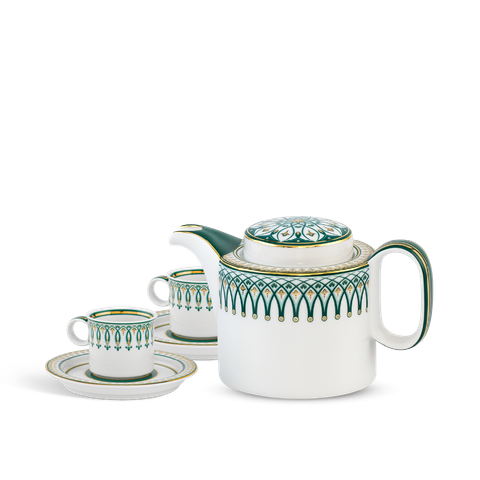  Bộ trà cao 0.33 L - Gastroline - Đồng Tâm Xanh Lá 