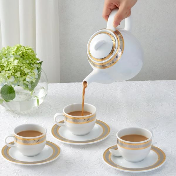 Bộ trà cao 0.8 L - Sago - Hoa Hồng