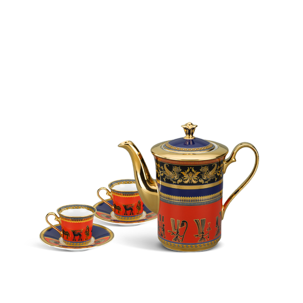 Bộ trà cao 0.8 L - Tulip Trắng - Trống Đồng