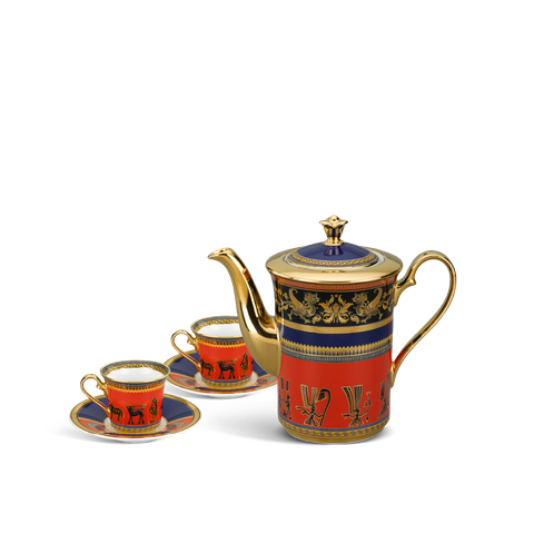  Bộ trà cao 0.8 L - Tulip Trắng - Trống Đồng 