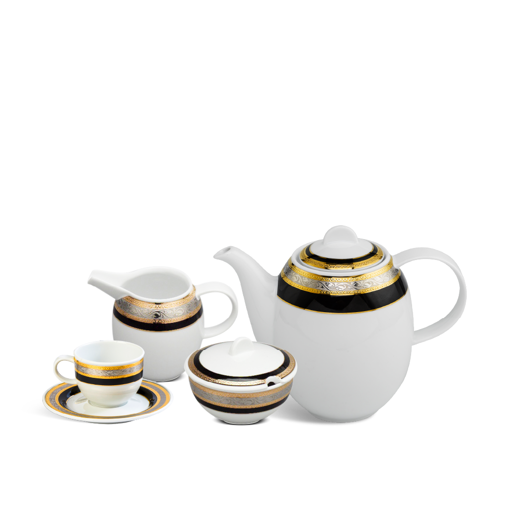 Bộ Trà Sago 1.3L Hoa Hồng Đen