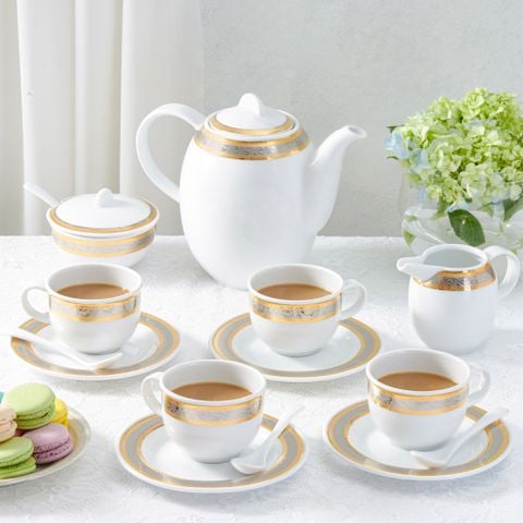  Bộ trà cao 1.3 L - Sago - Hoa Hồng 