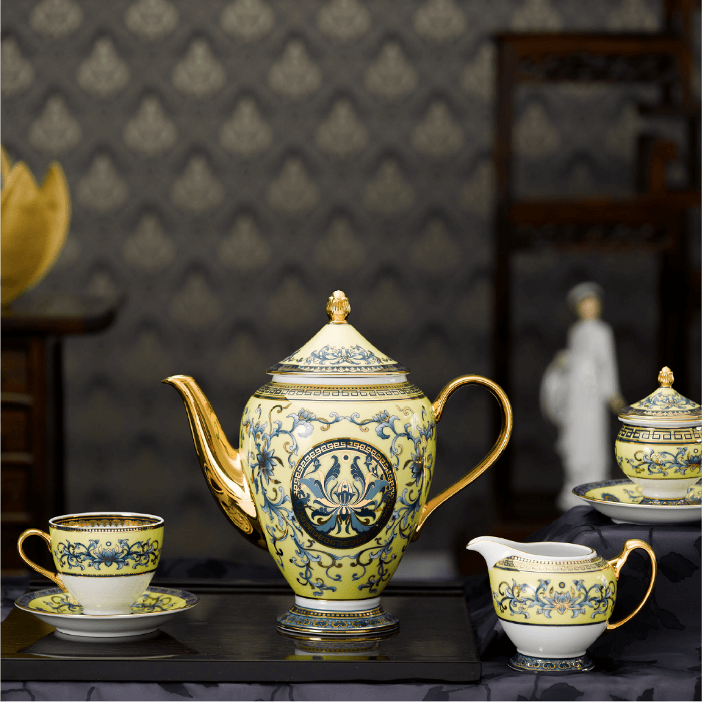 Bộ trà cao 1.5 L - Hoàng Cung - Hoàng Liên