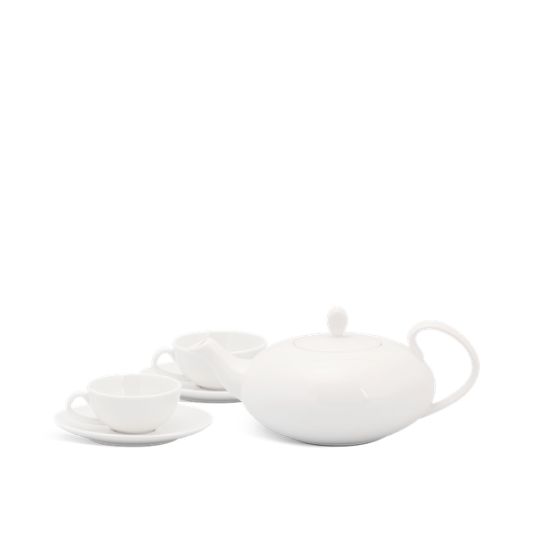 Bộ trà elip 0.47 L - Anna - Trắng Ngà