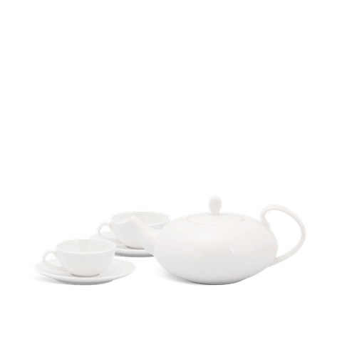  Bộ trà elip 0.47 L - Anna - Trắng Ngà 