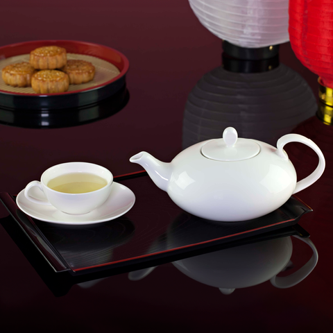  Bộ trà elip 0.47 L - Anna - Trắng Ngà 