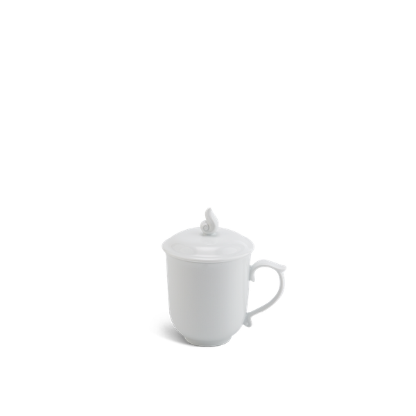 Ca trà 0.30 L - Mẫu Đơn  - Trắng