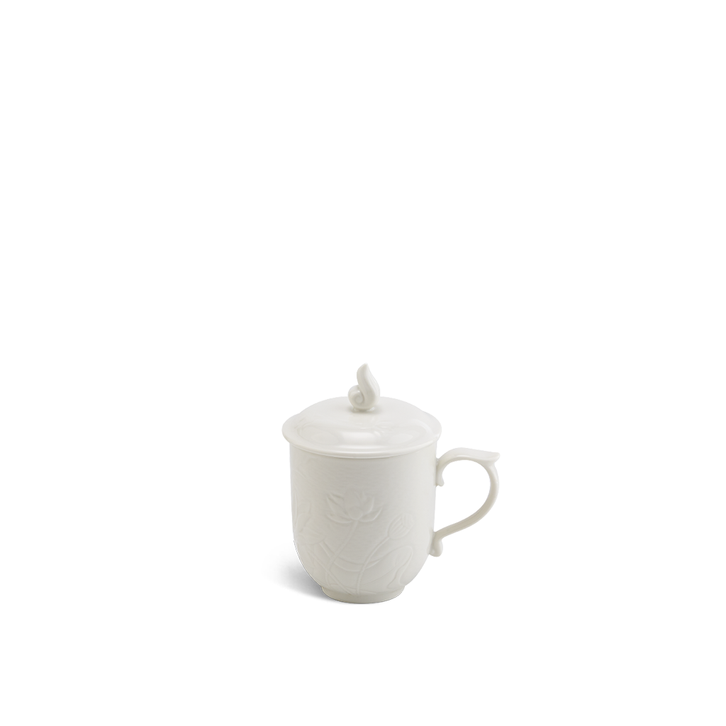 Ca trà 0.30 L+ nắp - Sen IFP - Trắng Ngà