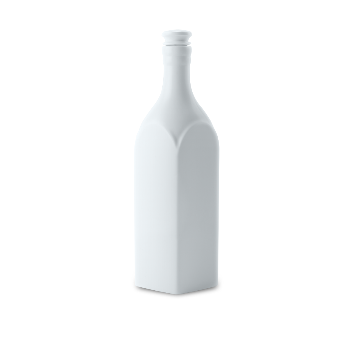 Chai sứ dưỡng sinh vuông 1.0 l + nắp (k1) - dưỡng sinh - trắng