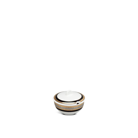  Chén đường 10 cm + nắp - Sago - Hoa Hồng Đen khắc nổi 