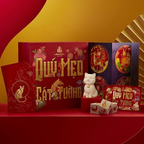  Combo Đắc Lộc (Mèo 9.5 cm nâu nhạt) 