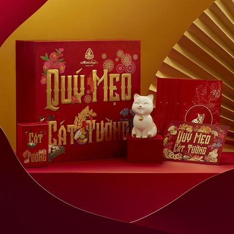  Combo Phú Quý (Mèo 9.5 cm đỏ) 