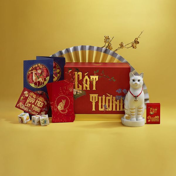 Combo Tấn Tài (Mèo 23.9 cm cam)
