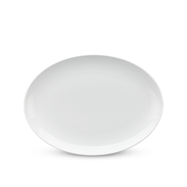 Dĩa elip 42 cm - Camellia - Trắng
