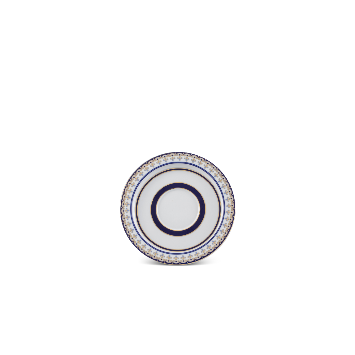 Dĩa lót 13 cm - gastroline - đồng tâm xanh dương