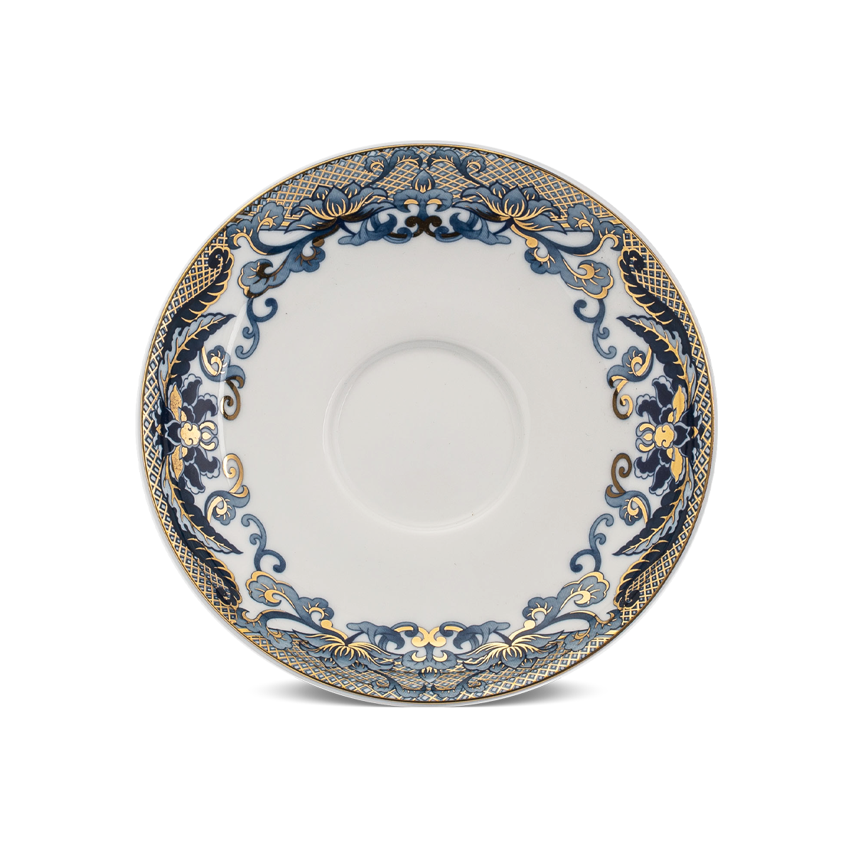 Dĩa Lót Hoàng Cung Hồn Việt Vàng 15cm