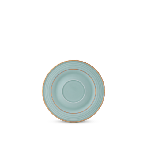  Dĩa lót chén 15 cm - Cordon - Men Ngọc Sương Mờ (Trang trí Vàng) 