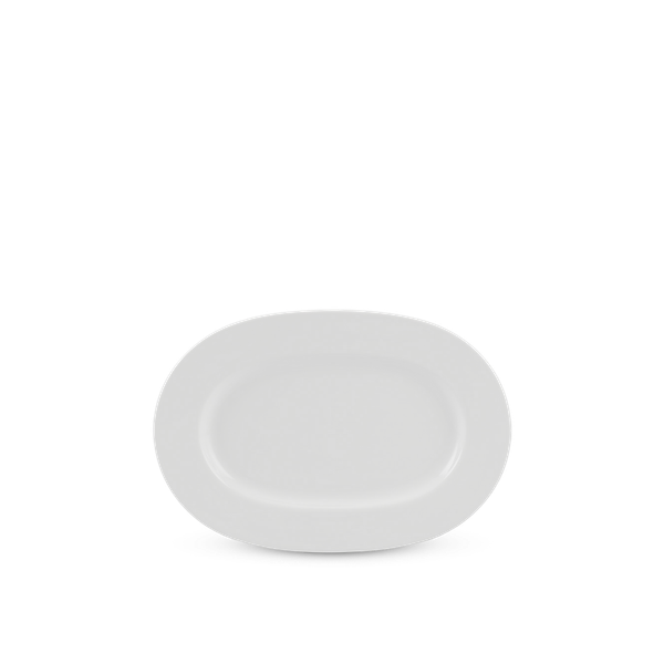 Dĩa oval - Camellia - Trắng
