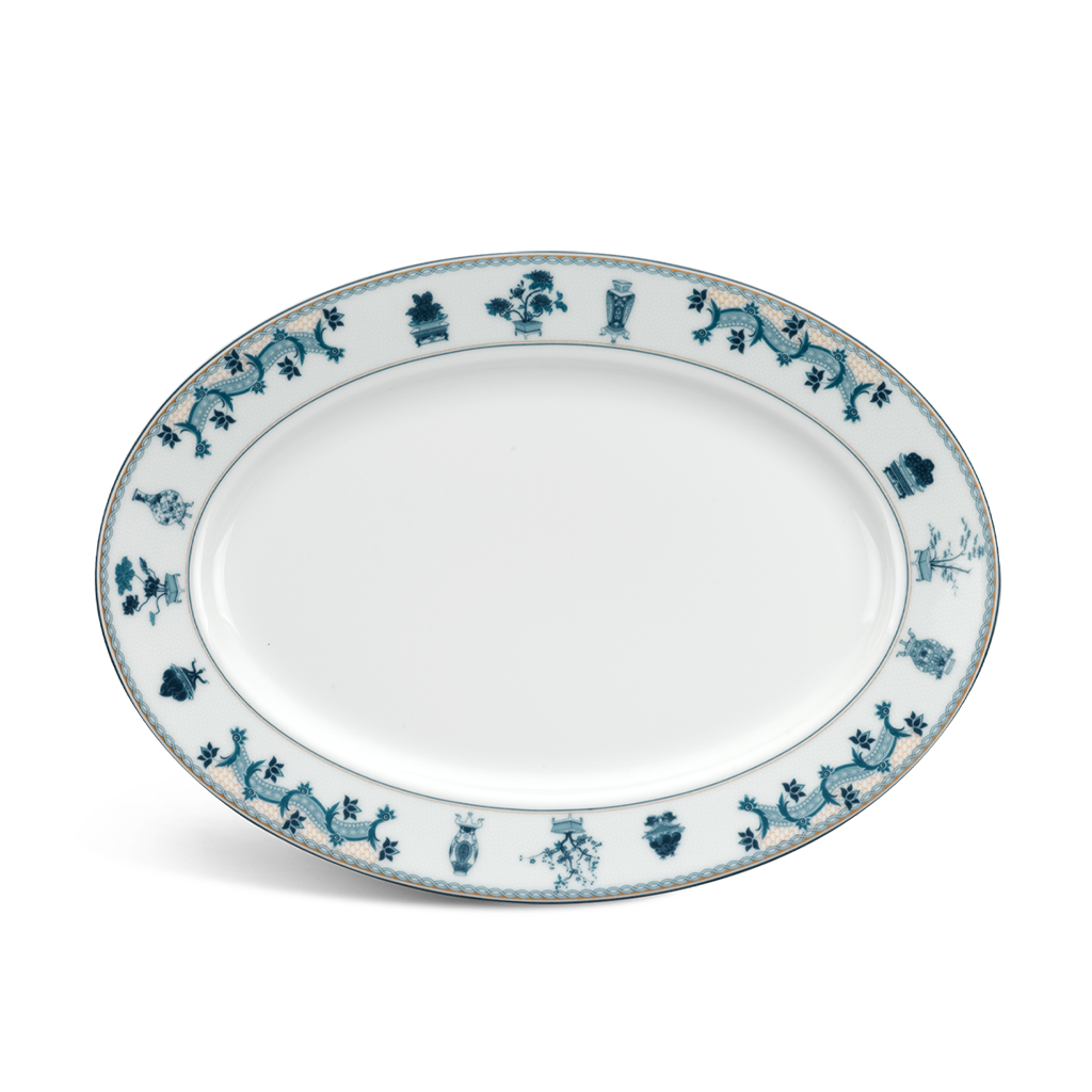 Dĩa oval - Jasmine - Tứ Quý