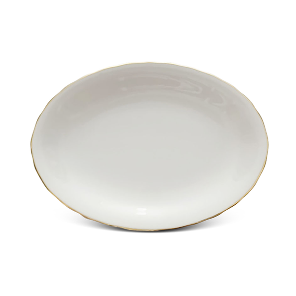 Dĩa oval - Mẫu Đơn IFP - Chỉ Vàng