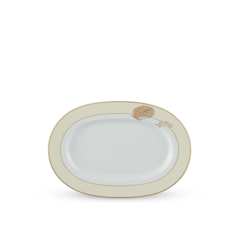  Dĩa oval 32 cm - Camellia - Hương Biển kem 