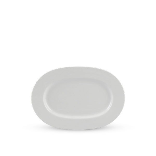 Dĩa oval - Camellia - Trắng