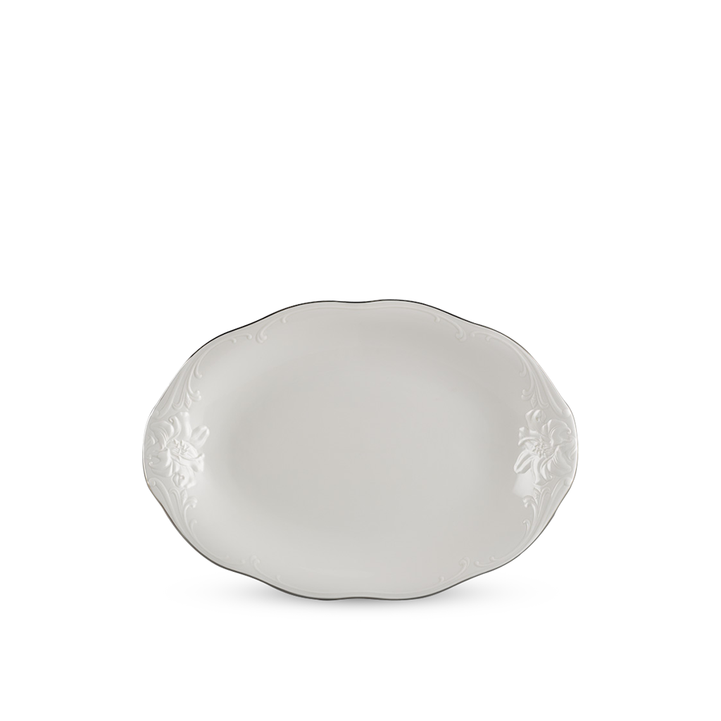 Dĩa oval - Đài Các IFP - Chỉ Bạch Kim