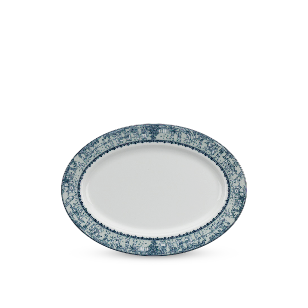 Dĩa Oval Jasmine Vinh Quy Nhạt