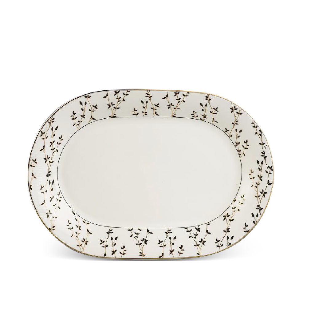 Dĩa oval 32 cm - tulip ngà - awakening