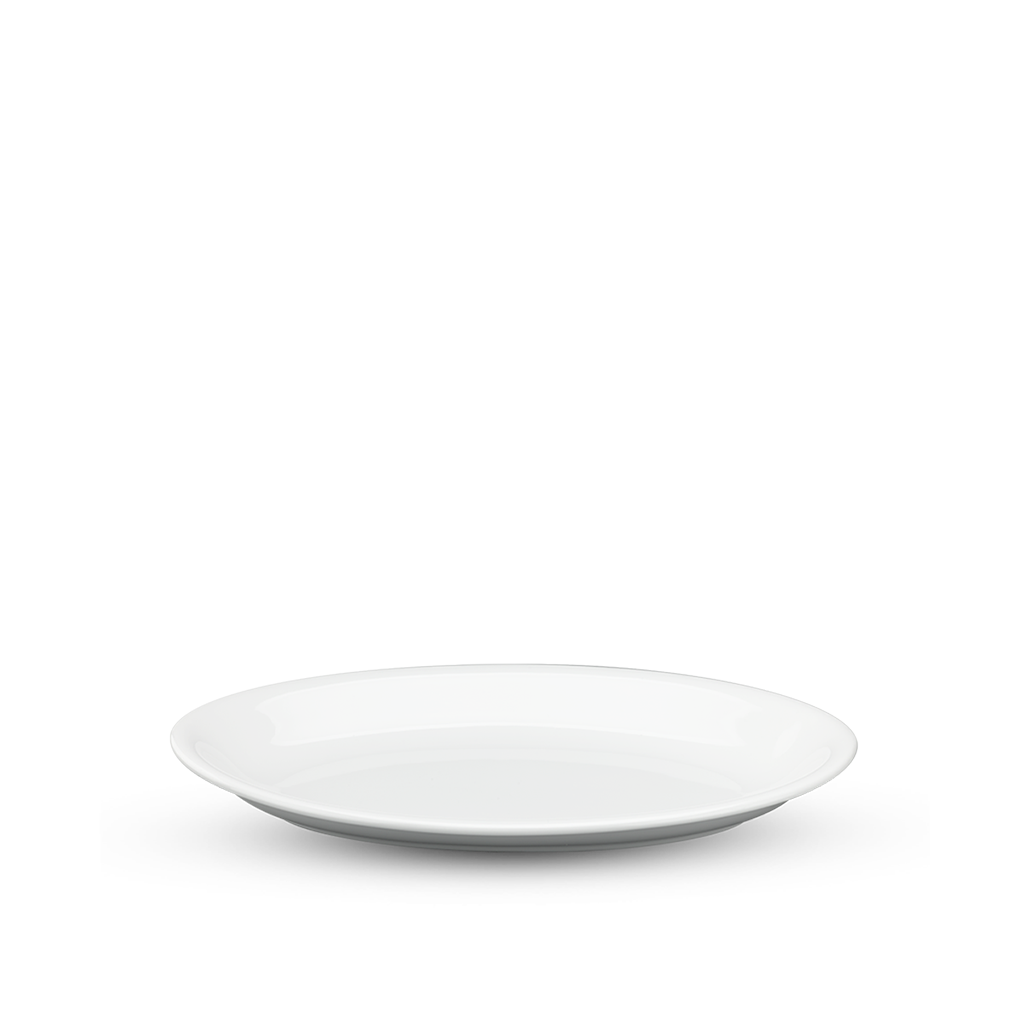 Dĩa Daisy Lys Oval 37cm Trắng Ngà